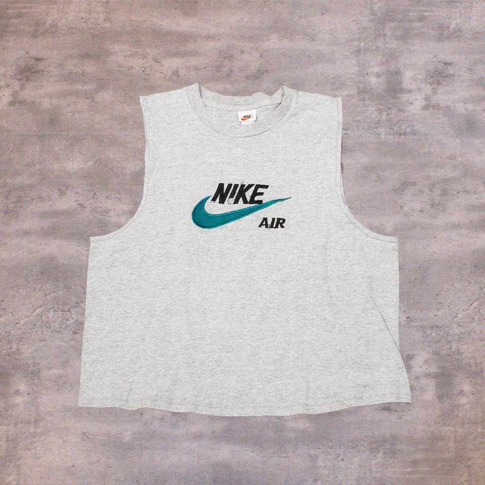 Vintage 1990's Nike Air Swoosh Y2K Style Micheal Jordan Style Sleeveless T-Shirt
